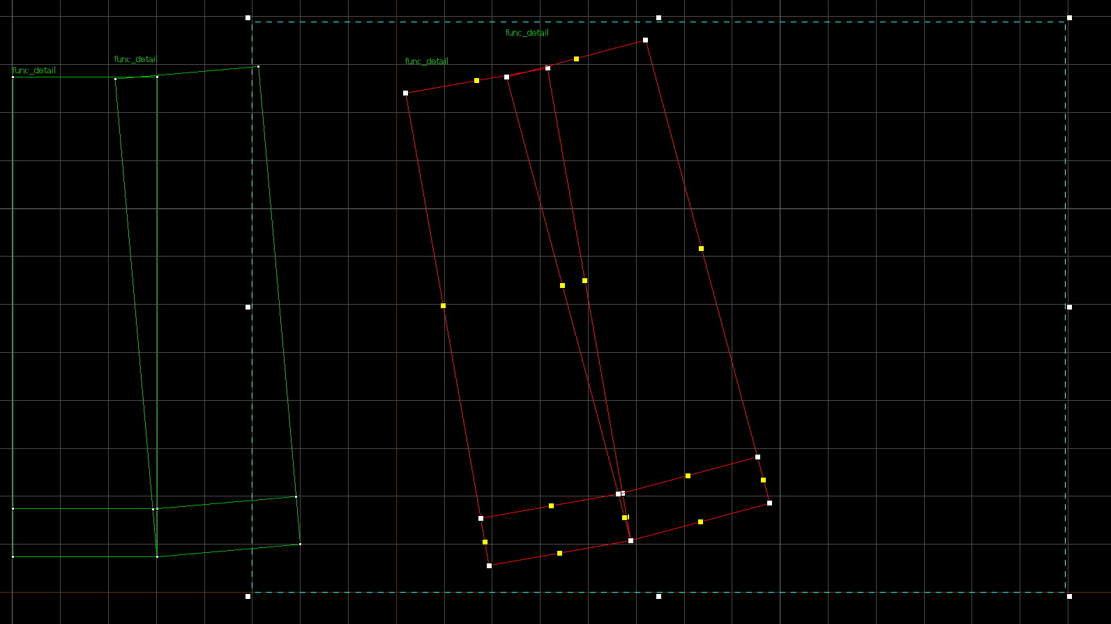 Selecting the segments with the vertex tool